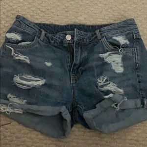 H&M blue jean shorts - size 8